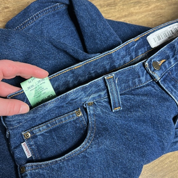 Authentic Carhartt great shape green tag designed exclusively for rental jeans - Picture 4 of 9